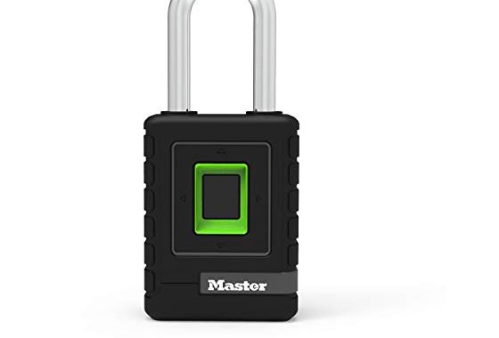 MASTER LOCK Heavy Duty Biometric Padlock [Weatherproof] [Fin