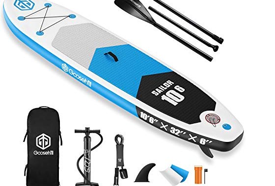 Goosehill Inflatable Stand Up Paddle Board, Premium SUP Pack