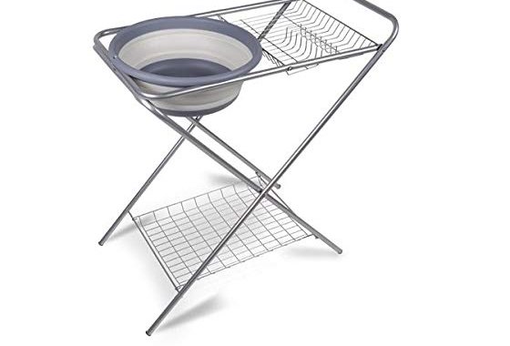 Kampa Washing Up Camping Stand with Collapsible Bowl