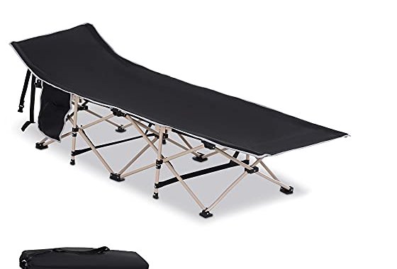 Outsunny Single Person Camping Folding Cot Outdoor Patio Por