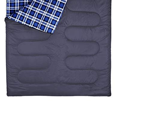 WERTYCITY Cotton Flannel Double Sleeping Bag for Backpacking