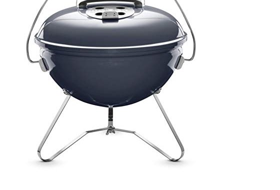 Weber 1126804 Smokey Joe Premium Charcoal BBQ, Grill, Slate 