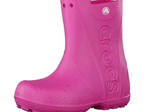 Crocs Unisex Kids Handle It Rain Boot, Candy Pink, 9 UK Chil