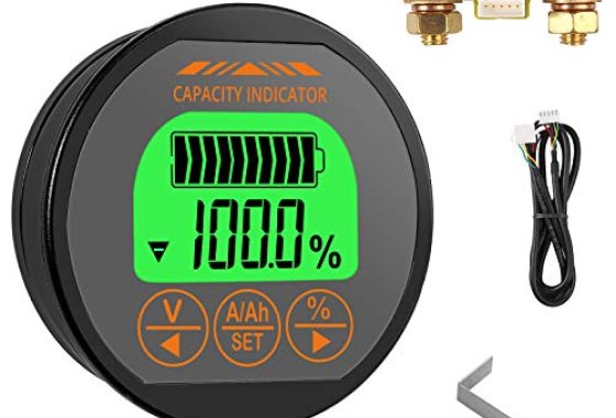 CAMWAY Battery Monitor 8-100V 0-350A Voltmeter Ammeter Volta
