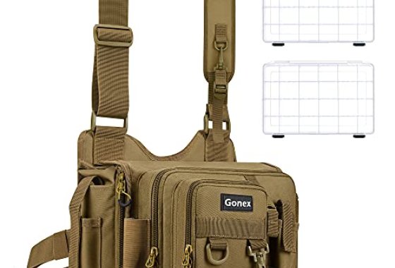 Gonex Fishing Tackle Bag, 1000D Water-Resistant Polyester Ma