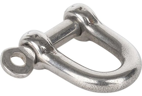 6mm Stainless Steel Straight Captive Pin Sailing Shackle