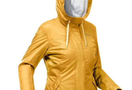 Women’s Warm Hiking Rainjacket - Sh100 X-warm -10°c