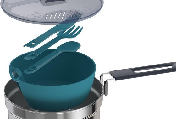 Stainless Steel Camping Cook Set - 1.1l
