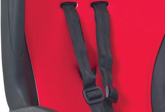 Hamax Kiss Rear Frame Seat - Black/Red