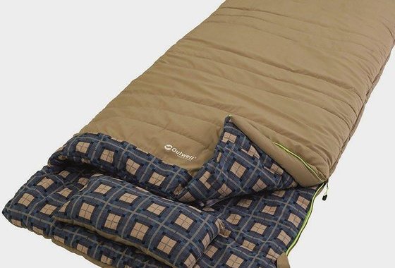 Outwell Snooze Single Sleeping Bag, Brown