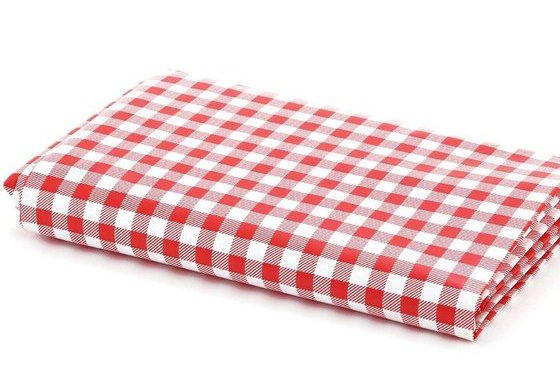 HI-GEAR Gingham Camping Tablecloth, Red/White