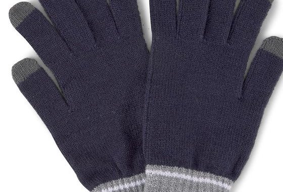 Puma Knit Gloves, Peacoat/gray Heather