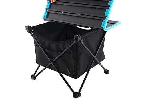 HSCYLWJ camping table Outdoor Storage Net Bag Folding Table 