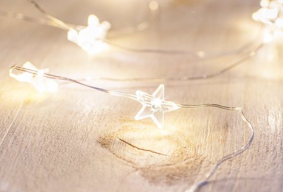 40 Warm White Star Micro Battery Fairy Lights