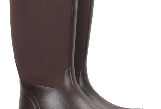 Mens Neoprene Long Mucker Boots - Brown