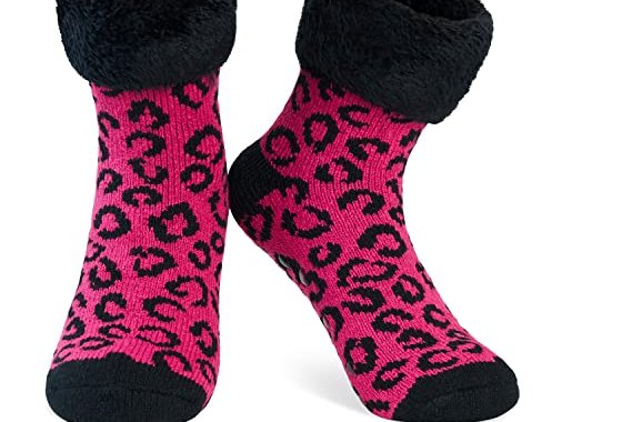 CityComfort Slipper Socks Women Fluffy Socks Non Slip Warm C