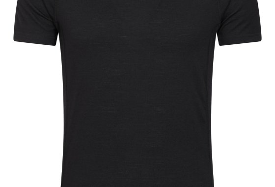 Summit Mens Merino V-Neck Tee - Black