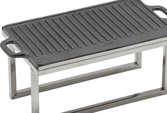Rectangular Warming Grill with St& in Grey