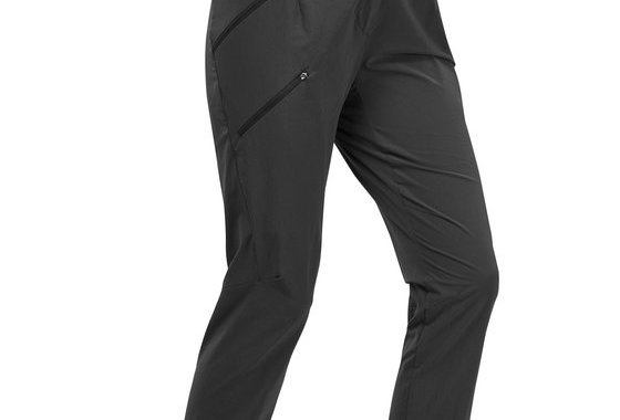 Women's Mountain Walking Trousers - MH500 - Black