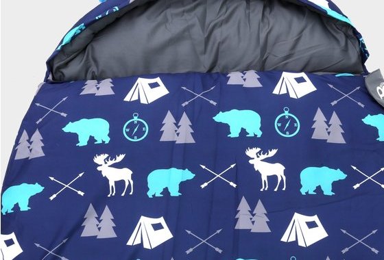 Pod Kid's Bear Sleeping Bag, Navy