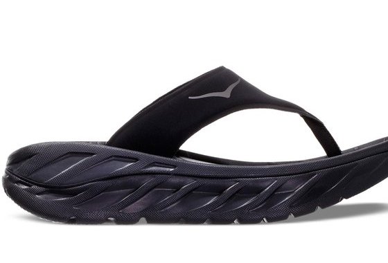 Hoka One One Women's ORA RECOVERY FLIP - Black/Dark Gull Gra