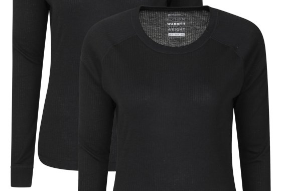 Talus Womens Thermal Top 2-Pack - Black