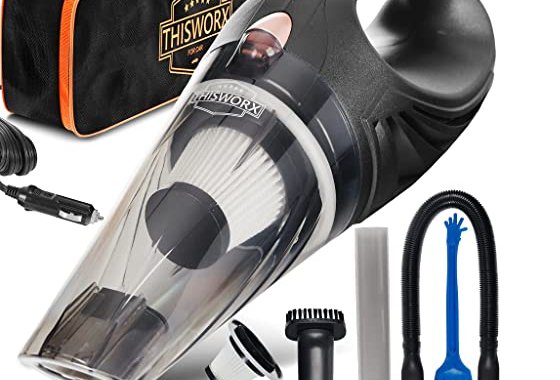 ThisWorx Car Vacuum Cleaner - Portable, Lightweight, Powerfu