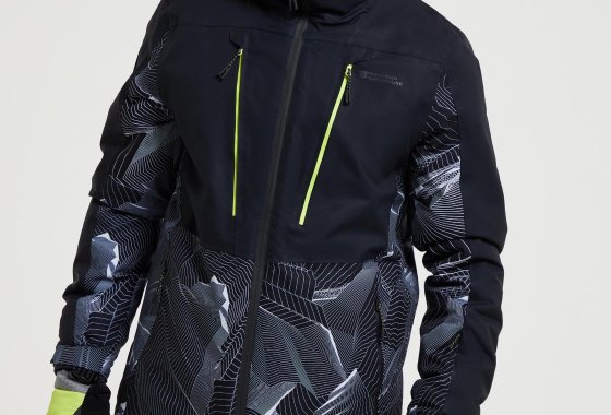 Infinite Extreme Mens Waterproof Ski Jacket - Black