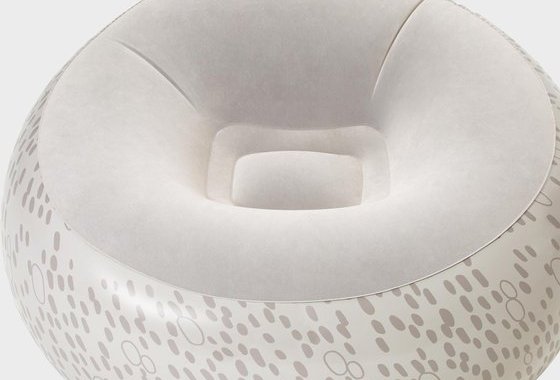 HI-GEAR Doughnut Chair, White