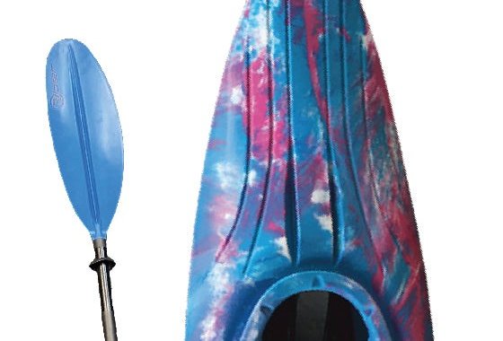 White Water Tourer Kayak with Paddle & Spraydeck -