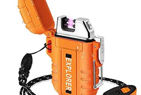 lafagiet USB Rechargeable Lighter, Waterproof Arc Lighters f