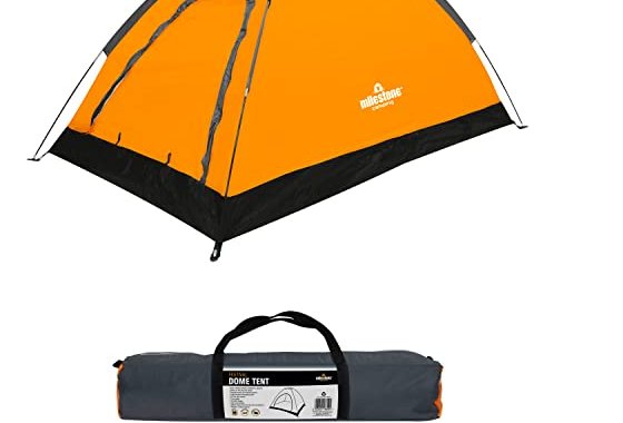Milestone Camping 18829 Dome Tent/Sleeps 1 Person/Water Resi