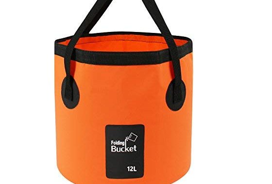 iGreely Folding Bucket - Foldable Camping Storage Container 