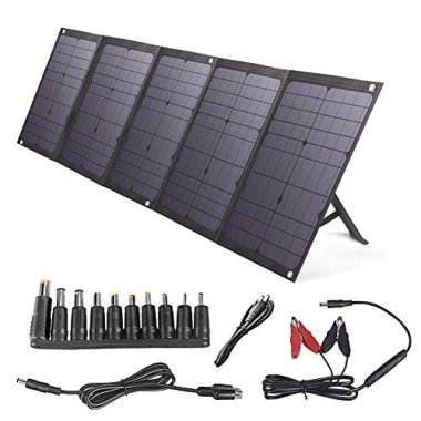 BigBlue 100W Foldable Solar Panel Charger Compatible with Po