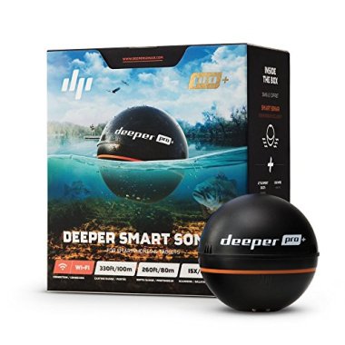 deeper Pro Wifi Plus GPS Portable Sonar-Black, 2.55in