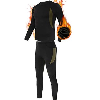 MEETYOO Men's Thermal Underwear Set, Wicking Long Johns Quic