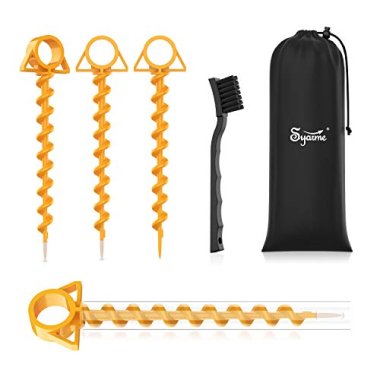 Tent Stakes,Ultimate Ground Anchor Orange Screw 12