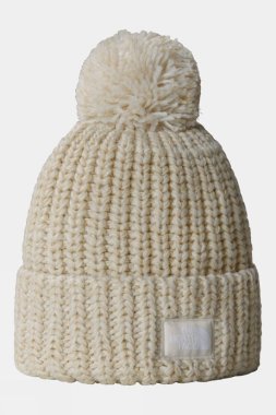 The North Face  Womens Cozy Chunky Cabin Beanie - Off White