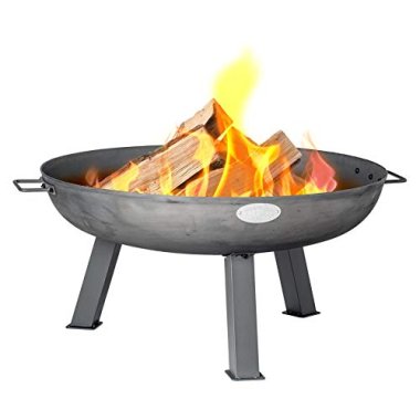 Harbour Housewares Cast Iron Fire Pit | Outdoor Garden Patio