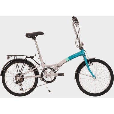 Compass 'Northern' Folding Bike, WHITE/BLUE