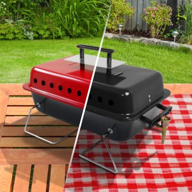 BillyOh Table Top Portable Gas BBQ - Red