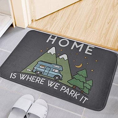 Camping Home Is Where We Park It Campervan Gift Carpets Home