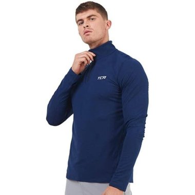 Tca Men's Fusion Pro Quickdry Long Sleeve Half-zip Running T