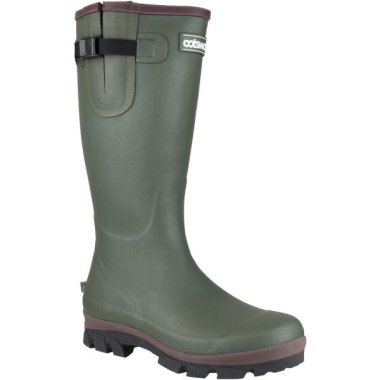 Grange Neoprene Mens Rubber Wellington Boots (green)