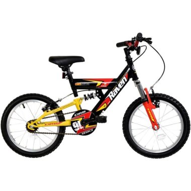 Dallingridge Raven Boys Full Suspension Mountain Bike, 16