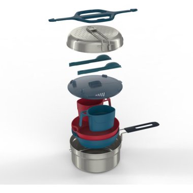 Stainless Steel Camping Cook Set - 2.1l