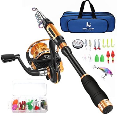 BNTTEAM Spinning Rod and Reel Combo 2.1m,2.4m,3.0m 3.6m Carb