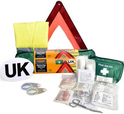 Halfords Motoring Abroad Kit
