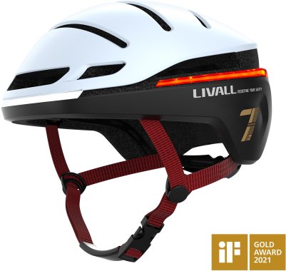 Livall Evo21 Smart Leisure Helmet Snow Large 58-62Cm
