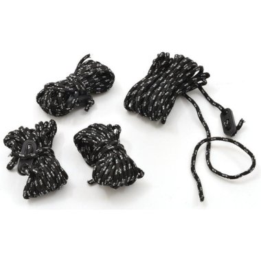 HI-GEAR Reflect Ropes (4mm x 4m), Black
